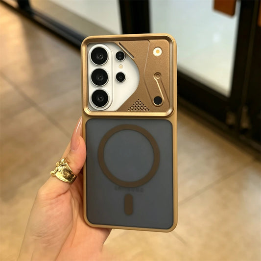 Matte Armor Magnetic Phone Case for Samsung Galaxy | Magsafe Translucent PC Cover