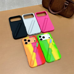 Silicone Phone Case with Hidden Compartment For iPhone