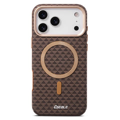 Geometric Textured MagSafe Case For iPhone | Metal Lens Phone Cover
