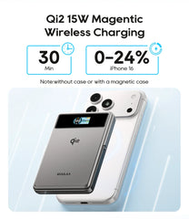 Kuulaa Qi2 Magsafe Power Bank 10000mah | 15W Magnetic Charging | 20W Wired Charge