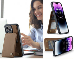Magnetic Leather Phone Case For iPhone | Wallet Card Holder Phone Cover