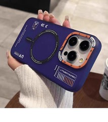Matte Magnetic Phone Case with Metal Lens For iPhone