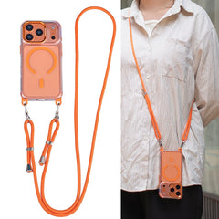 Crossbody Lanyard Clear Case for iPhone | Adjustable Shoulder Strap MagSafe Hard Cover