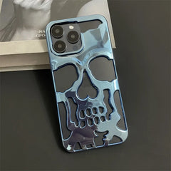 Cool Skull Ghostface Hollow Cooling Case for iPhone | Plating Finish Breathable Back Cover