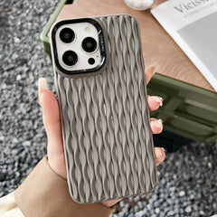Breathable Heat Mesh Woven Pattern Silicone Case For iPhone | Cooling Shockproof Soft Cover