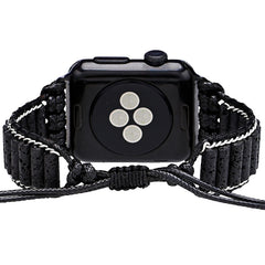 Boho Natural Stone Beaded Watch Band For Apple Watch | Handcrafted Imperial Jasper Bracelet Strap