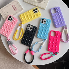Soft Silicone Suction Cup Phone Case For iPhone