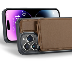 Magnetic Leather Phone Case For iPhone | Wallet Card Holder Phone Cover