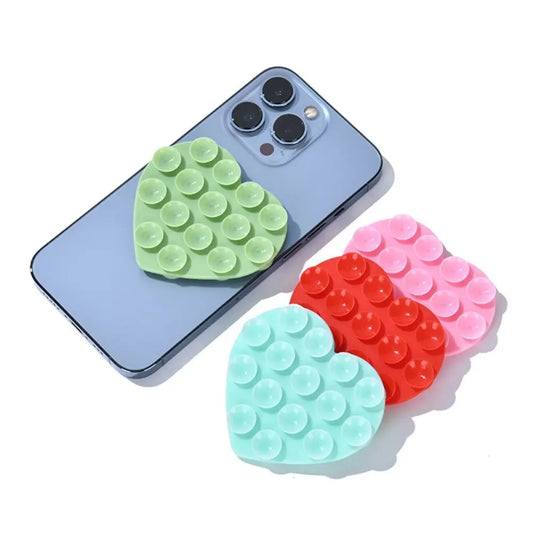 Heart-Shaped Silicone Suction Pad