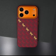 Galloping Horse Carbon Fiber Phone Case for iPhone