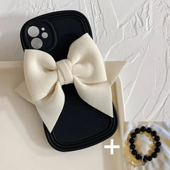 3D Bow Phone Case For iPhone with Bracelet