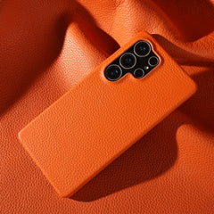 Lychee Grain Genuine Leather Case For Samsung Galaxy