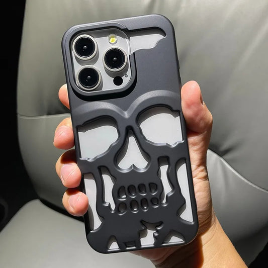 Cool Skull Ghostface Hollow Cooling Case for iPhone | Plating Finish Breathable Back Cover