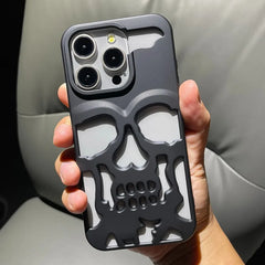 Cool Skull Ghostface Hollow Cooling Case for iPhone | Plating Finish Breathable Back Cover