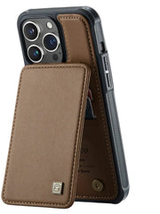 Magnetic Leather Phone Case For iPhone | Wallet Card Holder Phone Cover
