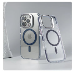 Transparent MagSafe Lens Bracket Case for iPhone