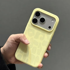 Leopard Pattern Liquid Silicone Case for iPhone