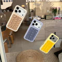 Cute 3D Heart Suction Cup Silicone Case for iPhone