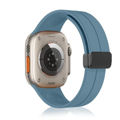 Unisex Magnetic Buckle Silicone Sport Band for Apple Watch