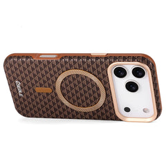 Geometric Textured MagSafe Case For iPhone | Metal Lens Phone Cover