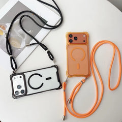 Crossbody Strap Lanyard Magnetic Case For iPhone
