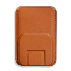 MagSafe Magnetic Leather Wallet with Folding Kickstand For iPhone & Samsung | Slim Card Holder Phone Stand