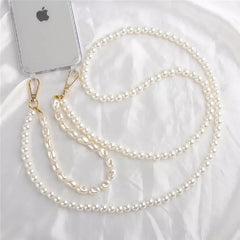 Pearl Chain Crossbody Strap | Shockproof Acrylic Lanyard Phone Case for iPhone