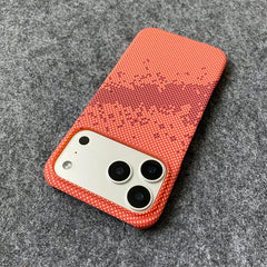 Kevlar Carbon Fiber Pattern Phone Case for iPhone