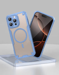 Magnetic Shockproof Case for iPhone | Rugged Matte Translucent Protective Cover