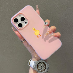 Yellow Duck Jelly Phone Case For iPhone