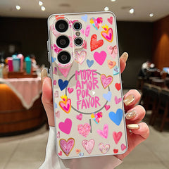 Heart Pattern Magnetic Phone Case For Samsung Galaxy