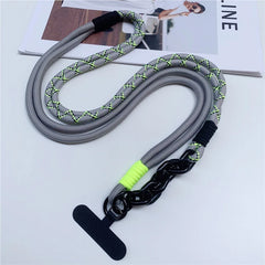 Universal Multi-Functional Phone Lanyard Strap | Adjustable Sport Braided Neck Rope &amp; Crossbody Shoulder Sling with Secure Anti-Loss Case Tab