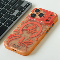 Magnetic Geometric Graffiti Case For iPhone