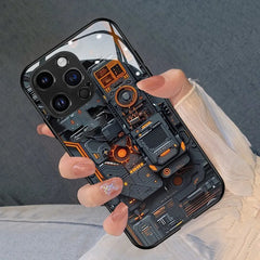 Circuit Board Pattern Glass  Phone Case For iPhone