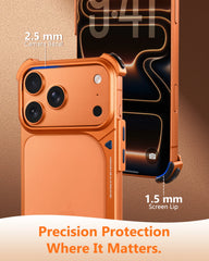 Frameless Aluminum Metal Bumper Case For iPhone | Bare Naked Phone Feel Shockproof Corner Phone Cover