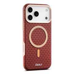 Geometric Textured MagSafe Case For iPhone | Metal Lens Phone Cover