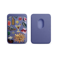 Artistic Leather Card Wallet for Phone | MagSafe Card Holder