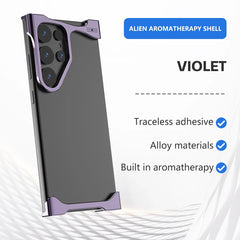 Titanium Alloy Metal Corner Bumper Case  For Samsung Galaxy | Frameless Aromatherapy Shockproof Phone Cover