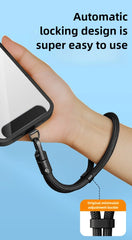 Universal Adjustable Short Phone Lanyard | Self-Locking Anti-Drop Wrist Strap