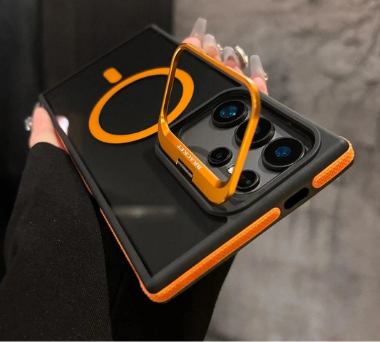 Flip Metal Lens Holder Case for Samsung Galaxy