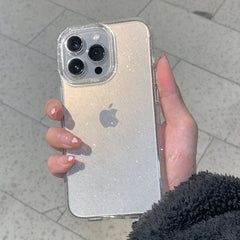 Sparkly Glitter Case for iPhone | Slim Clear Transparent Soft TPU Shockproof Bling Phone Cover