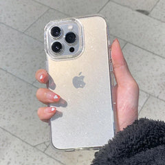 Sparkly Glitter Case for iPhone | Slim Clear Transparent Soft TPU Shockproof Bling Phone Cover