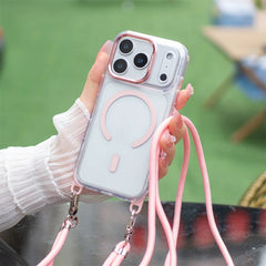 Crossbody Lanyard Clear Case for iPhone | Adjustable Shoulder Strap MagSafe Hard Cover