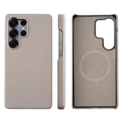 Cowhide Leather Magnetic Case for Samsung Galaxy