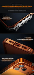 Metal Aluminum Alloy Frame Case For iPhone | Cyberpunk Punk Heat Dissipation Shockproof Cover
