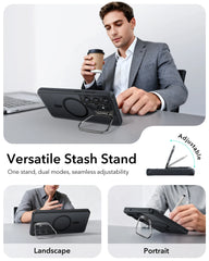 Transparent MagSafe Kickstand Case for Samsung S26 Ultra |  Military-Grade Protection Phone Cover