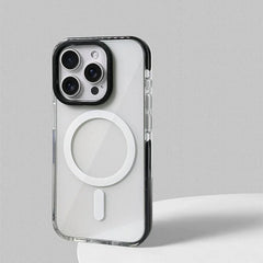 Soft Silicone Neon Clear MagSafe Phone Case For iPhone