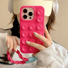 Soft Silicone Suction Cup Phone Case For iPhone
