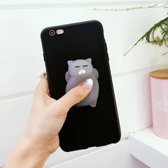 3D Squishy Animal Toy TPU Cover For iPhone