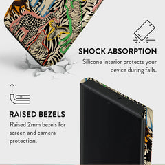 Safari Pattern Samsung Case with Hard Acrylic Back Cover